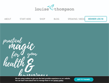 Tablet Screenshot of louisethompson.com